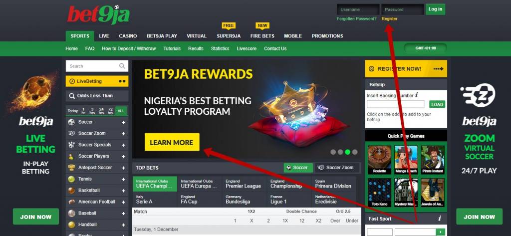 Bet9ja casino bonuses