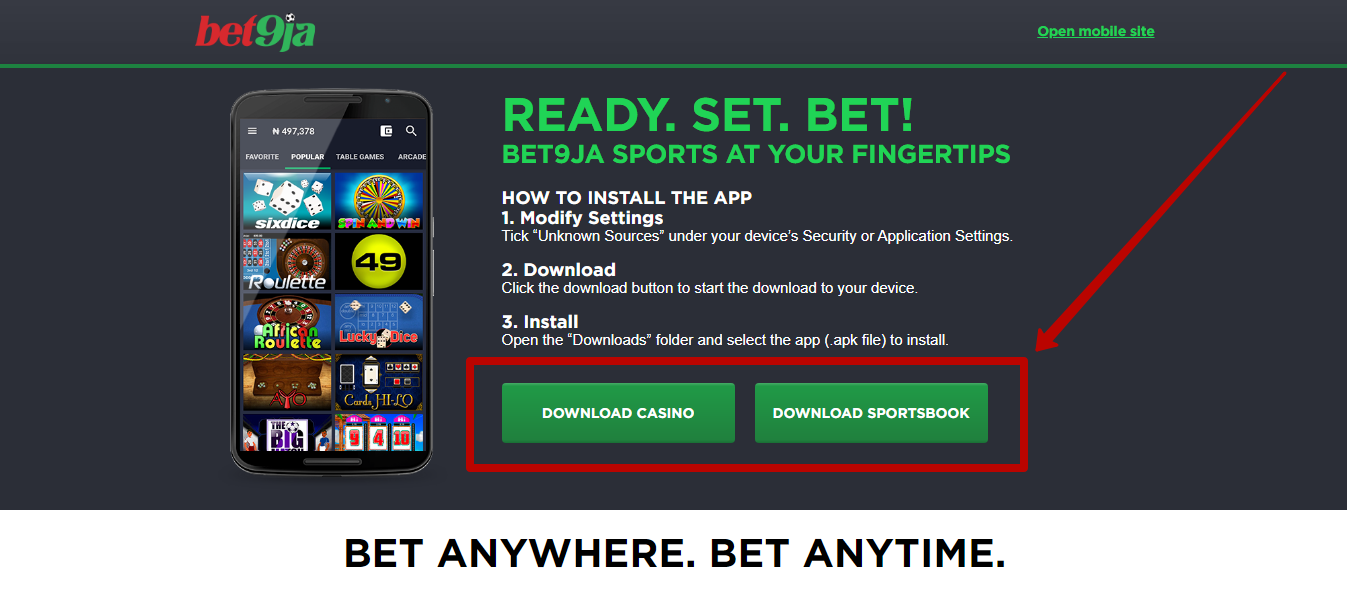 Bet9ja Mobile APP Bet9ja download for iOS and Android