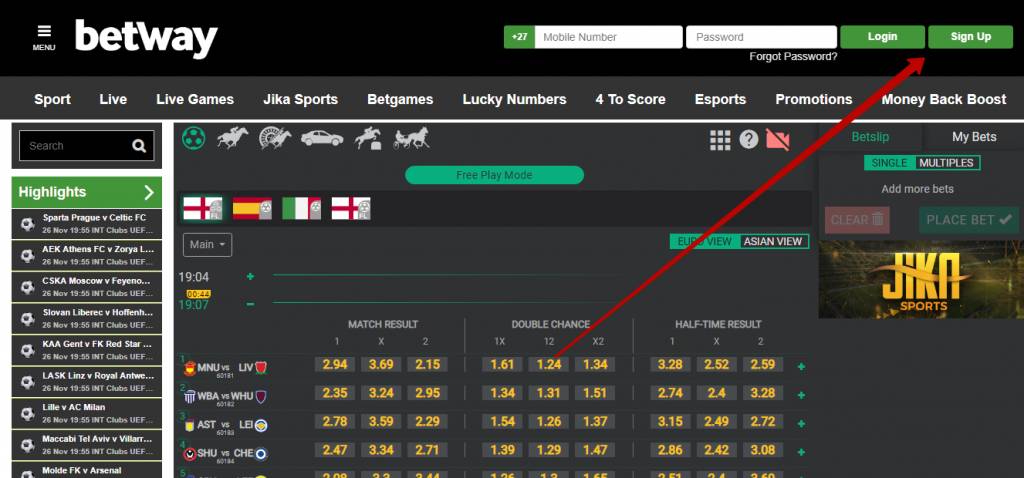 Betway Mega Jackpot