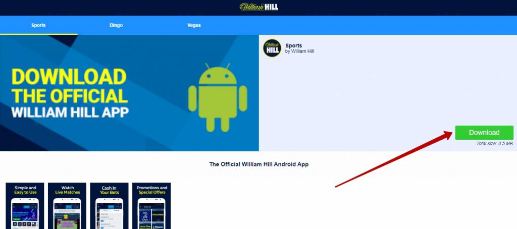 Download William Hill mobile app