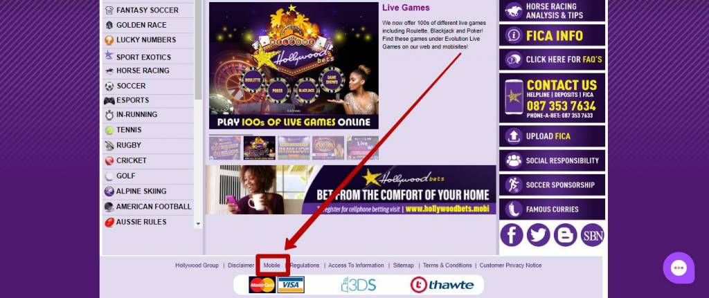 Hollywoodbets net mobile