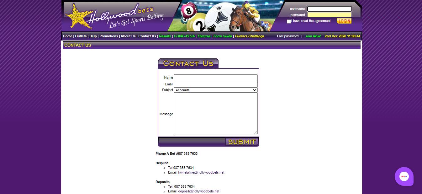 Hollywoodbets sportsbook customer support