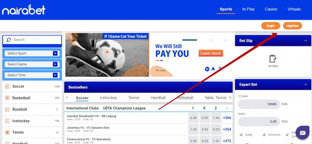 Nairabet review in Africa