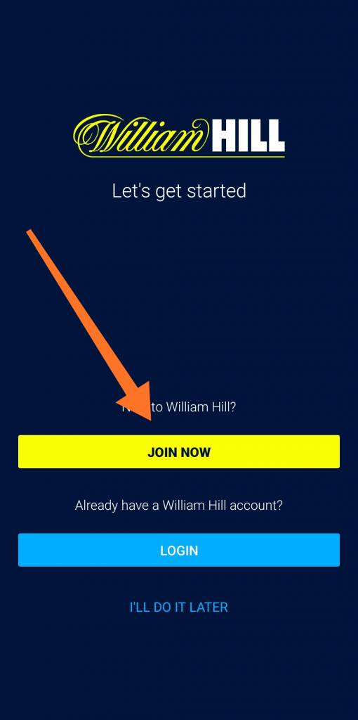 william hill login to my account